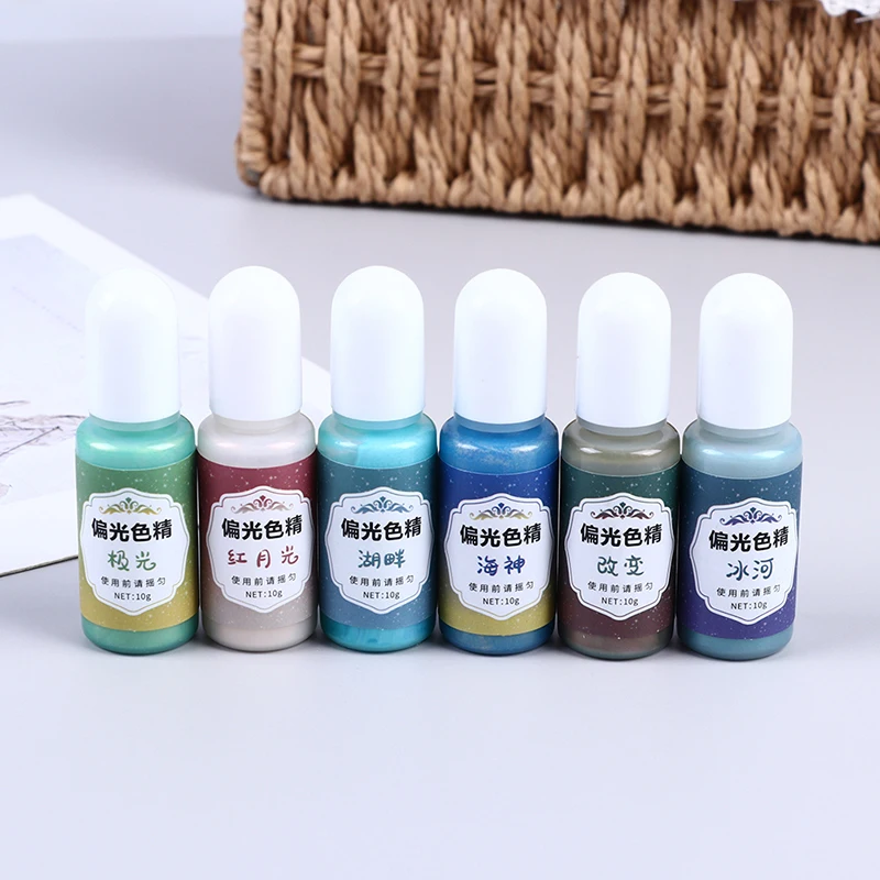 

6 Color 10ml Liquid Solid Chroma Color Resin Pigments Dye Crafts Accessories