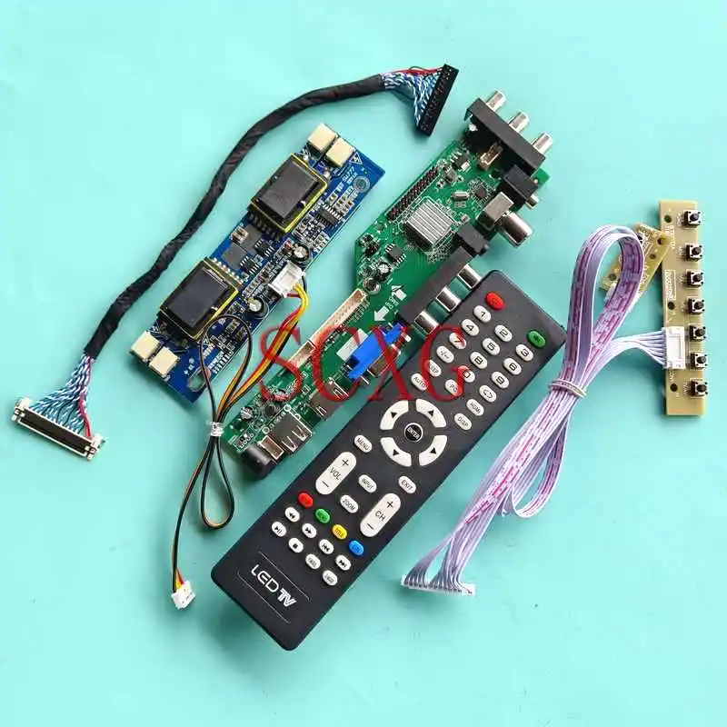 

DVB 3663 Display Controller Board Fit LM170E01-A4/A5/A6K1 30 Pin LVDS DIY Kit 4-CCFL 1280*1024 17" USB VGA AV RF HDMI-Compatible