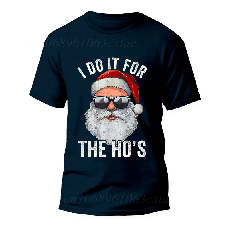 Футболка для мужчин и женщин одежда I Do It for The Merry Christmas модные летние футболки