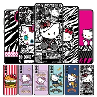 cover case for samsung galaxy s22 s21 s20 fe s20fe s21fe s10 s9 s8 s7 plus 5g ultra s10e shell trend hello kitty drawing