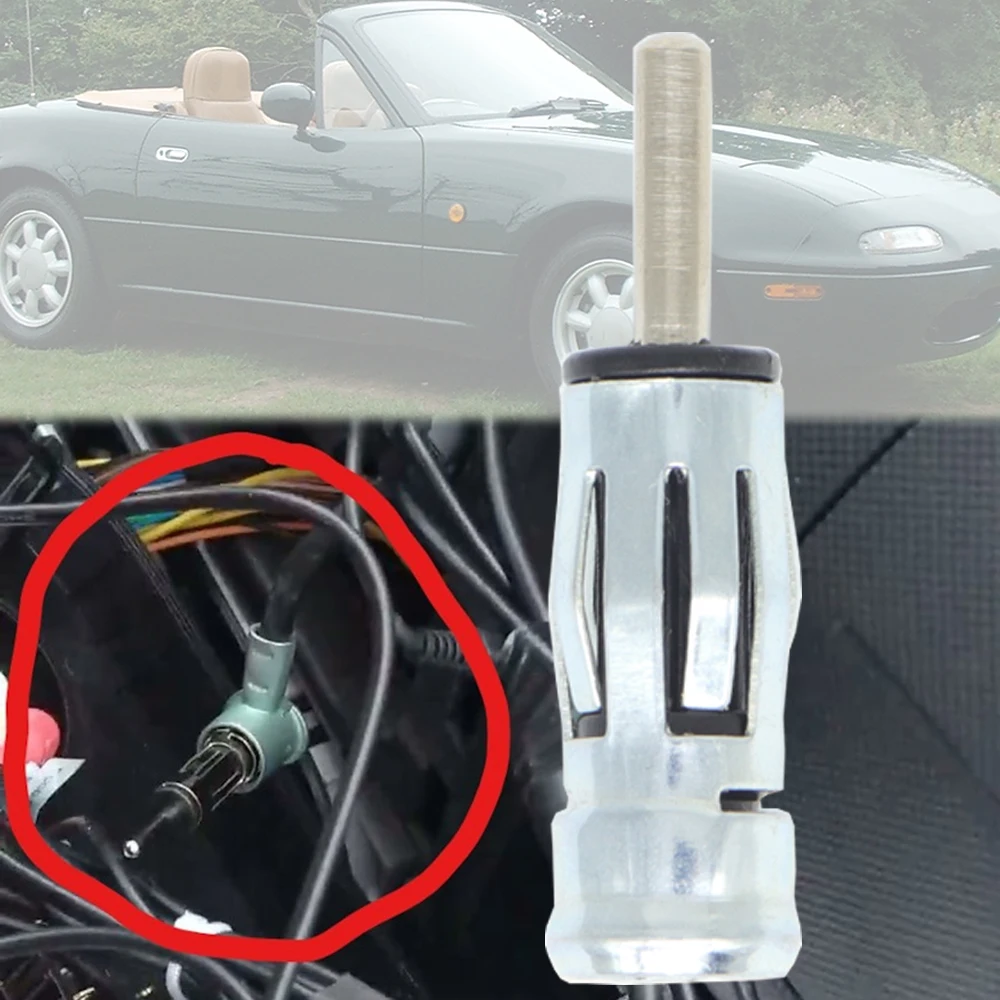 

For Mazda MX5 NB NA 1998 1999 2000 2001 2002 2003 2004 2005 Roadster Car Radio Stereo ISO To Din Male Aerial Antenna Adapter