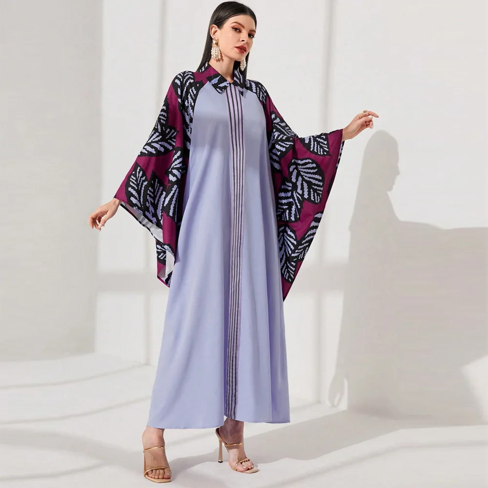 

Elegant Middle East Muslim Dress for Women Eid Arab Femme Dubai Abaya Islamic Party Jalabiya Turkey Dresses Moroccan Kaftan Robe