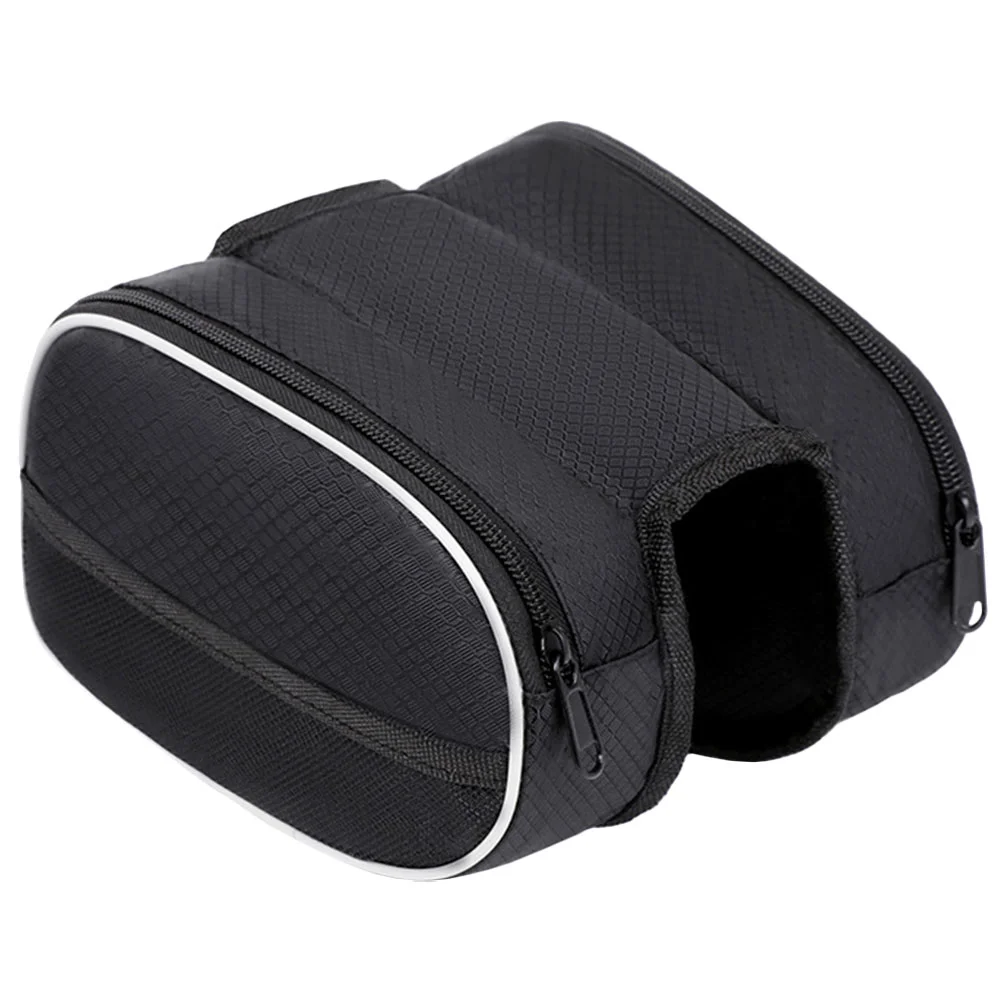 

Cellphone Holder Bike Pouch Mobile Bikepacking Bag Frame Basket Crossbar Stem Storage