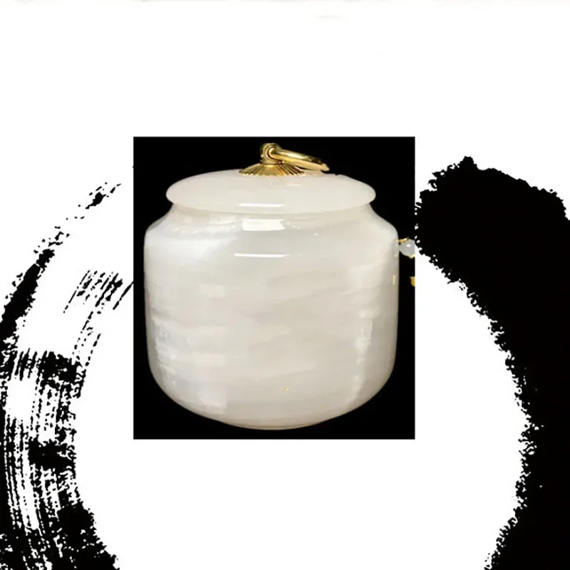 Урни из пепла для домашних животных нефрита натурального камня индивидуальный