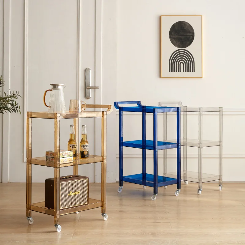 

Cart color acrylic rack removable Nordic furniture multi-layer rack except sofa table