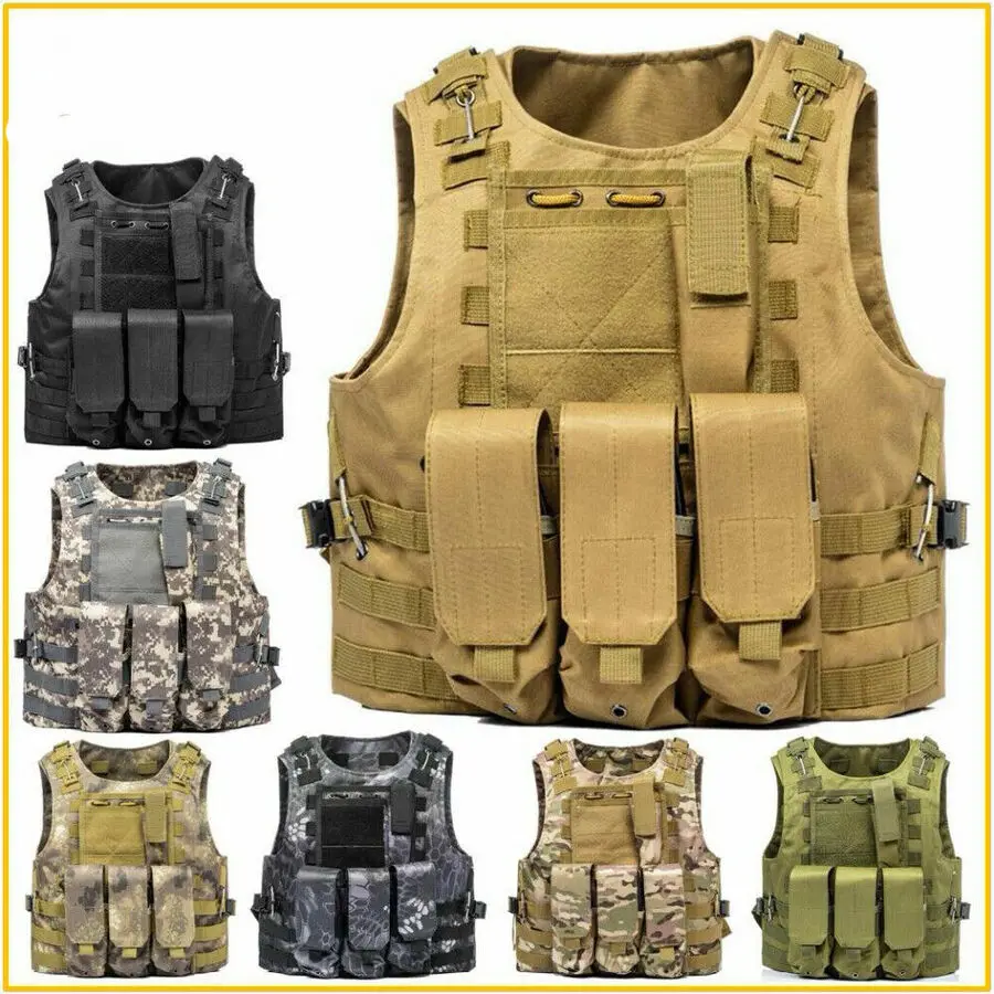 

Tactical Vest Military Plate Carrier Molle Modular Sentry SWAT Assault Combat