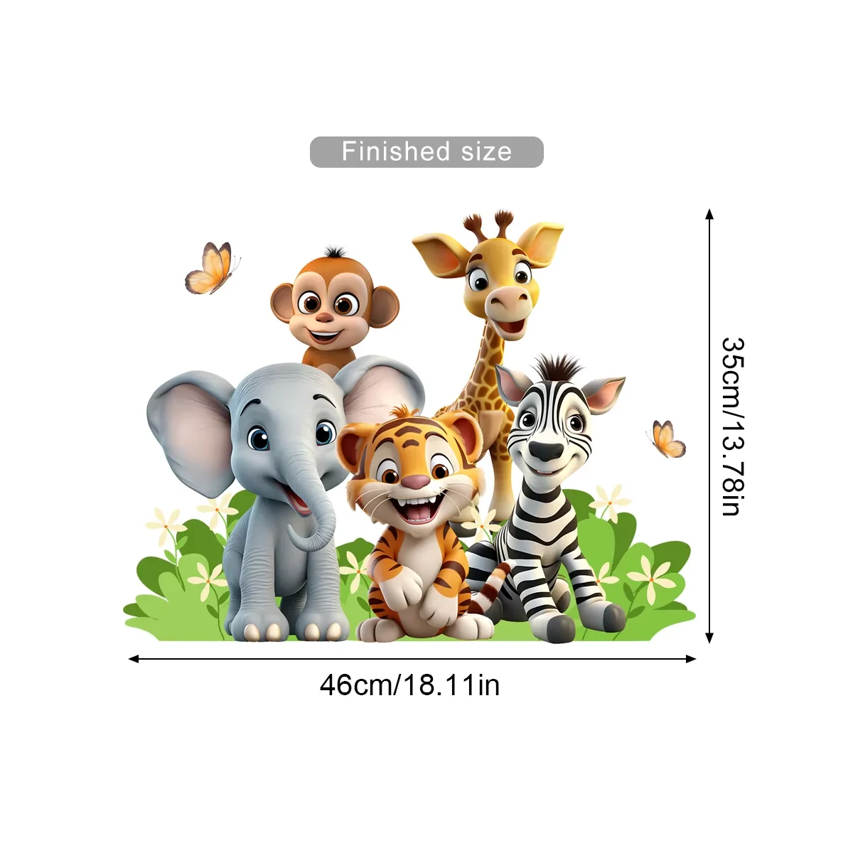 

Настенные наклейки Kingsmile Лесные животные