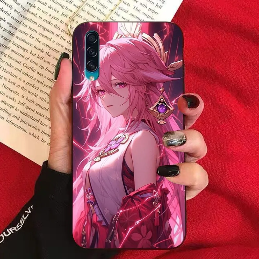 Чехол для телефона Genshin Impact Yae Miko чехол Samsung A 10 11 12 13 20 21 22 30 31 32 40 51 52 53 70 71 72 73 91