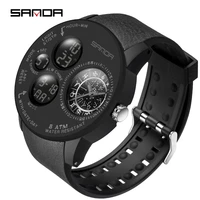 sanda casual sports watches for men top brand luxury military clock fashion man chronograph wrist watch relogio masculino 2022