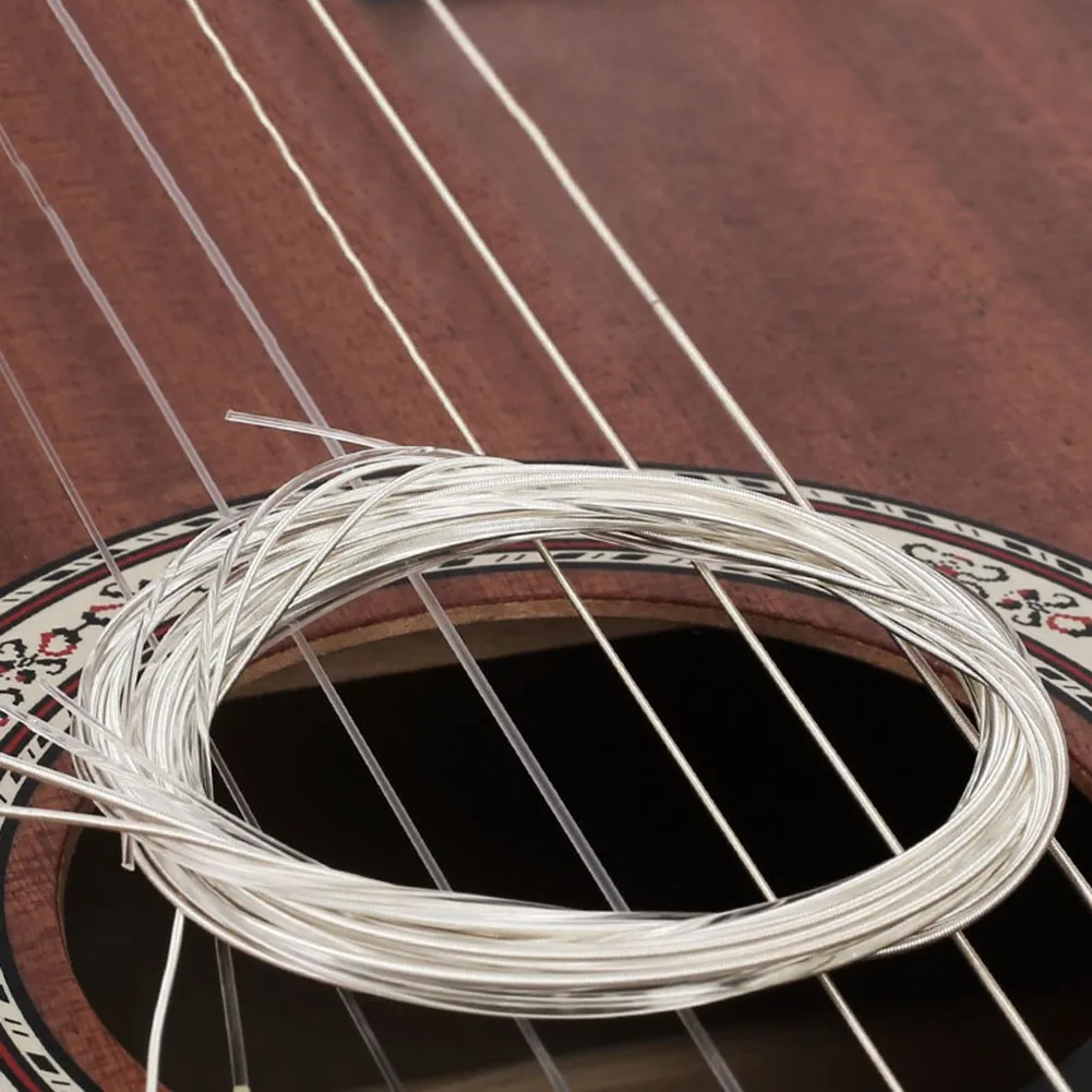 

Acoustic Guitar Strings Classical Guitar Nylon Replacement Set Of 6pcs Strings Protable Reliable Useful Duable