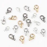 alloy plated lobster clasp end hooks necklacebracelet chain connectors for jewelry making findings charms accessories