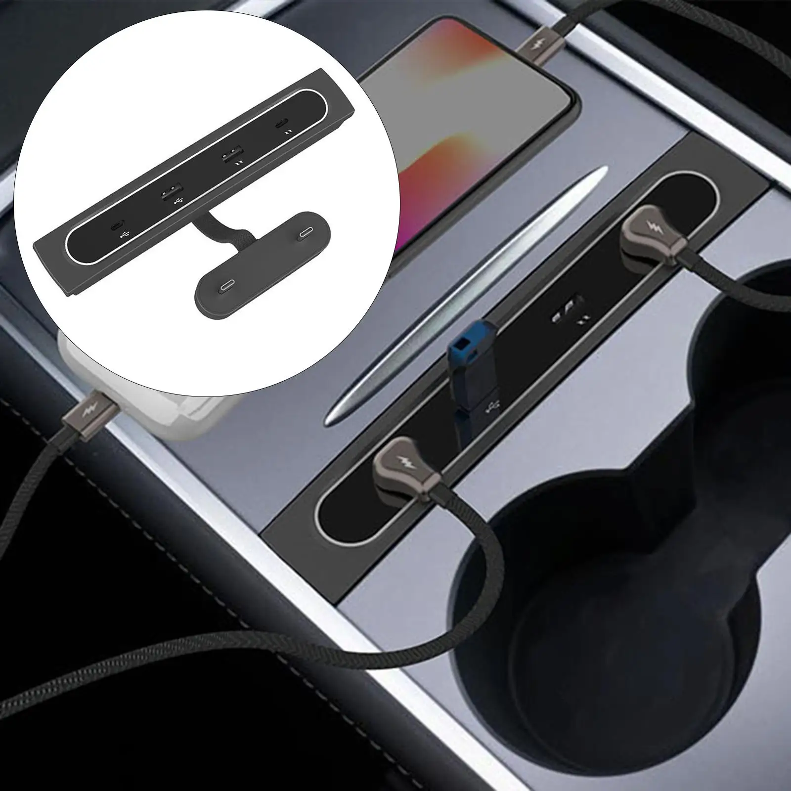 

Автомобильная док-станция с 4 портами USB, 27 Вт, 2 порта USB 2021