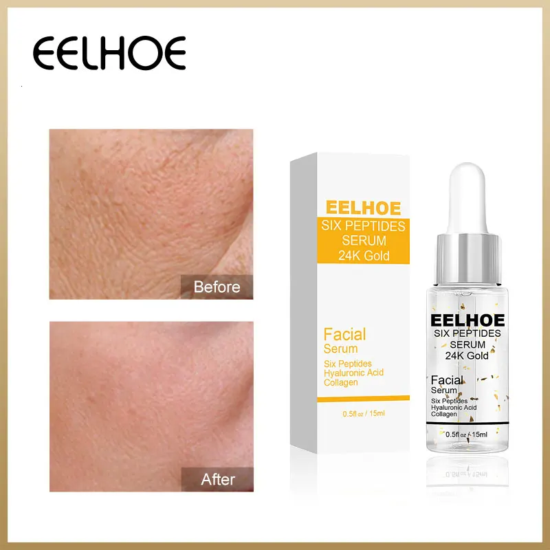 

EELHOE 24K Gold Face Serum Hyaluronic Acid Facial Whitening Anti-Wrinkle Liquid Essence Acne Scar Removal Shrink Pores Face Care
