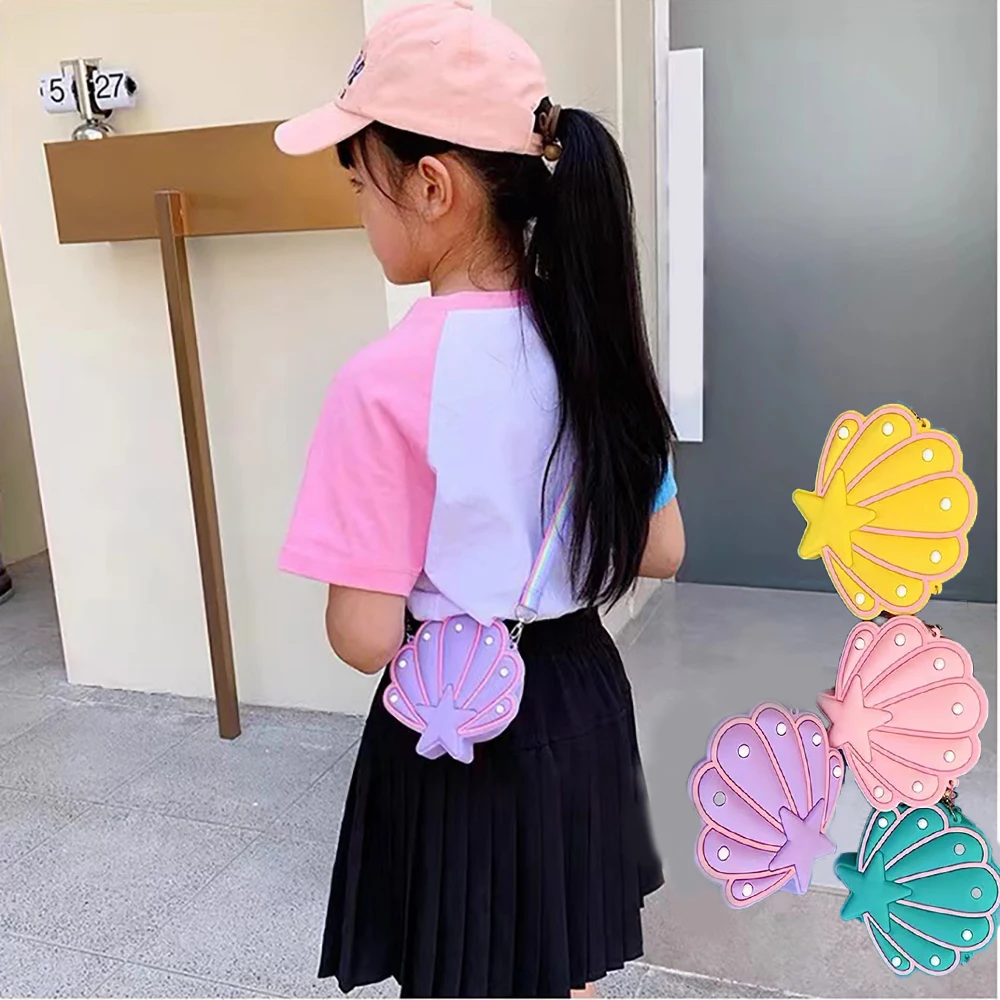 Силиконовый чехол для монет в форме ракушки