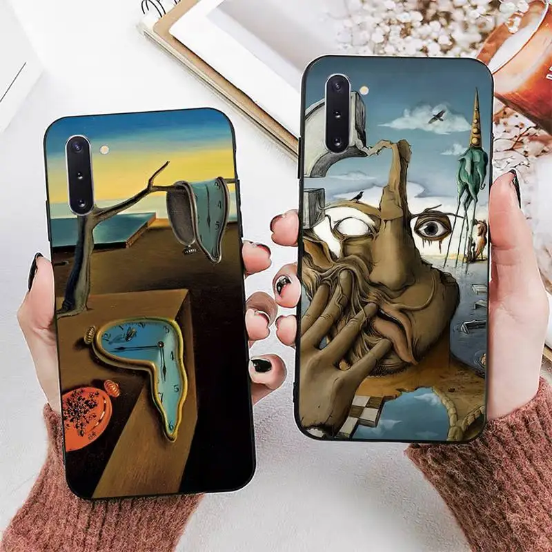 

Etui Salvador Dali Painting Phone Case for Samsung A51 A30s A52 A71 A12 for Huawei Honor 10i for OPPO vivo Y11 cover