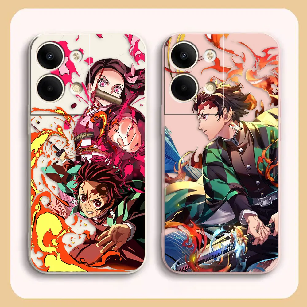 

Demon Slayer Kamado Nezuko Cartoon Phone Case For OPPO RENO 8 7 9 6 7SE 5 4 4SE 3 4G 5G PRO PLUS Colour Case Funda Shell Capa