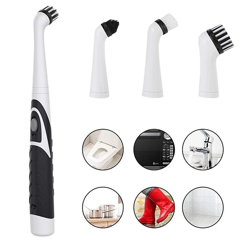 

Heads Electric 1 Household Multifunction Sonic Brush Cleaner 4 In 4 Dust Brushes Scrubber Super Cleaning Cleaning Ultrasonic