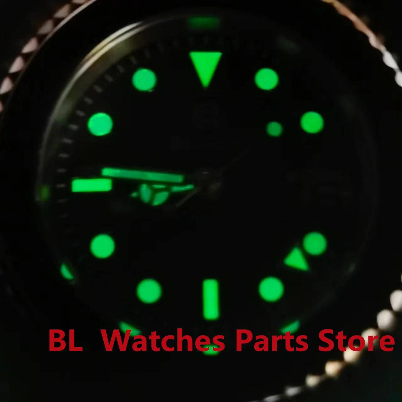 Мужские часы с автоматическим механизмом BLIGER 40 мм NH34A GMT черные синие вставки