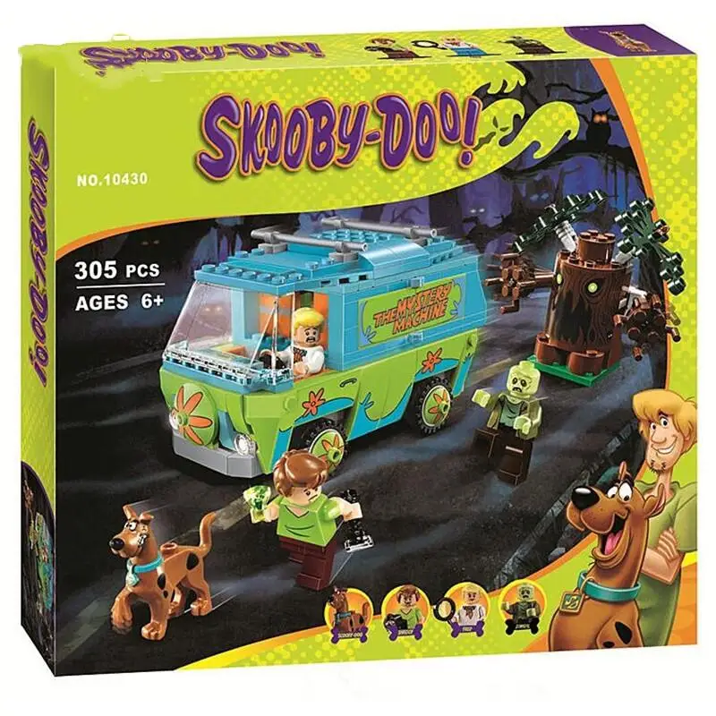 10430 10428 10429 10732 строительные блоки Scooby The загадочный автобус здание кирпичи игрушки