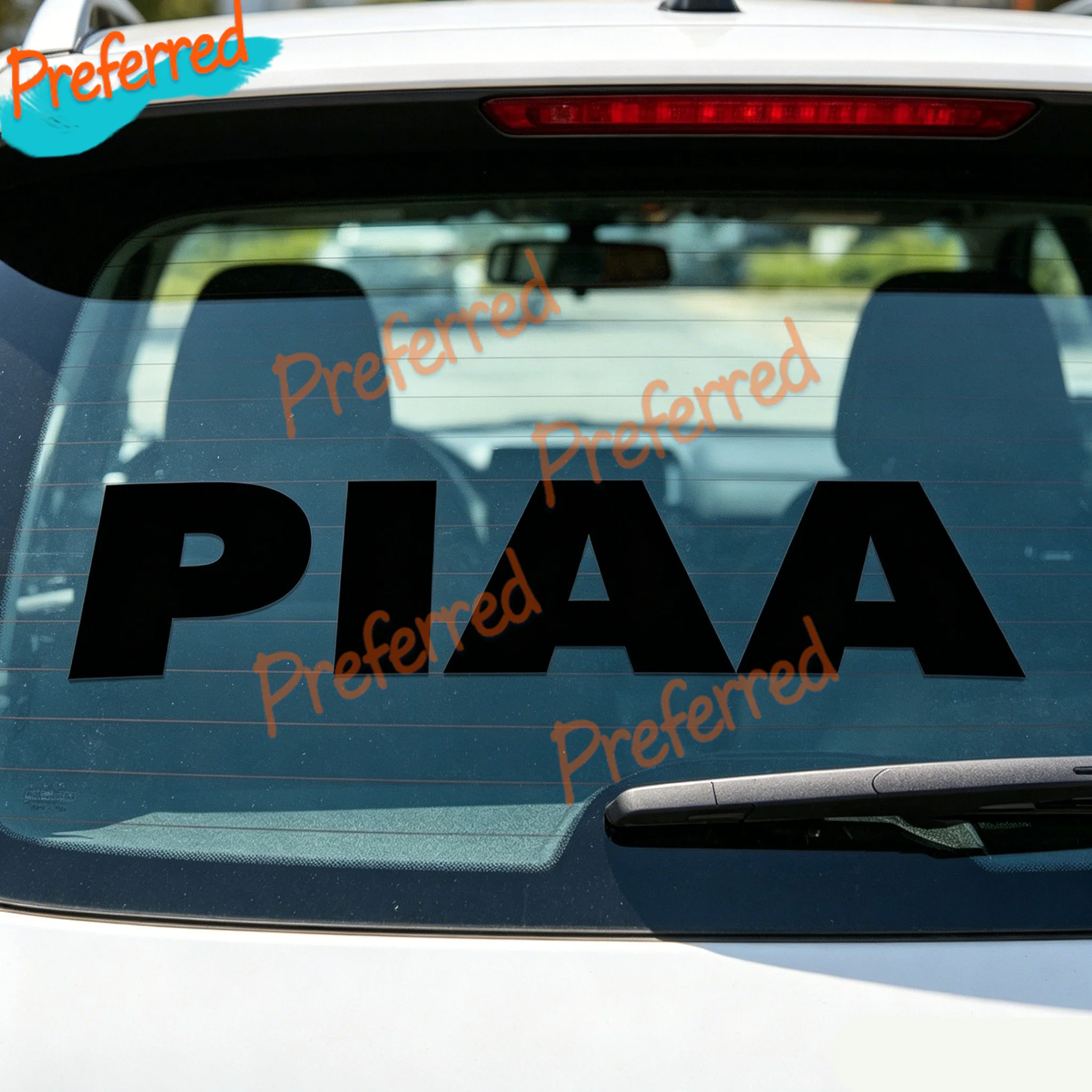 Фото 2x наклейки PIAA PAIR STICKERS с черной графикой, наклейки-декали для внедорожников 4X4, настраиваемые в любом размере - без фона №1