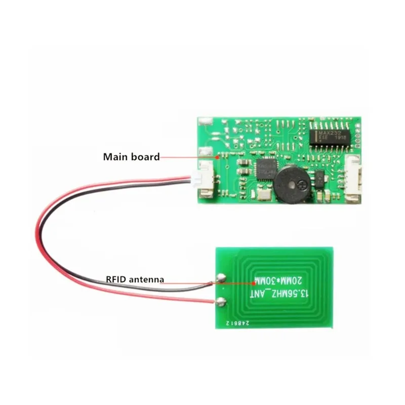 Фото Беспроводной RFID-считыватель Taidacent, модуль 13,56 МГц/125 кГц, двухчастотный, для IC/ID карт, 3,3В/5В/12В, Wiegand WG26/WG34, последовательный интерфейс UART/RS485 №2