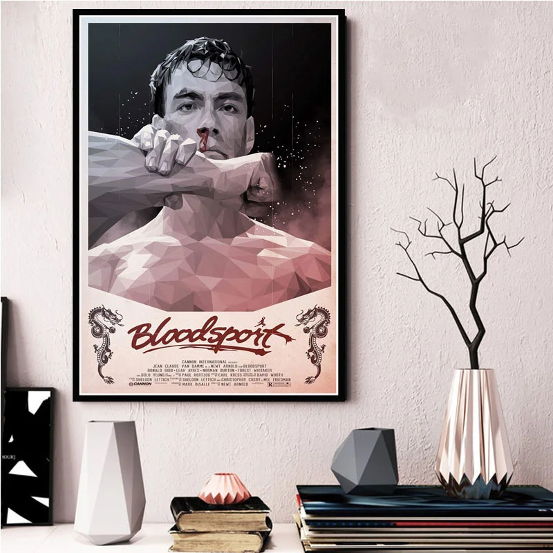 Винтажные киноплакаты и принты Дон-Клода кунг-фу Декор для дома 1988 год |