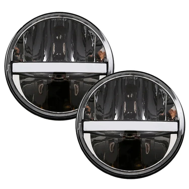 40W 7 &quot7-дюймовые светодиодные фары дальнего света DRL для Lada 4x4 Hummer Land Rover Defender Jeep JK TJ