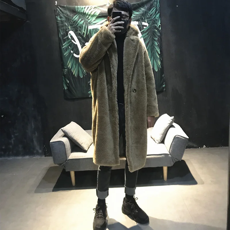Winter European And American Men'S Coat Windbreaker Loose Silhouette Composite Fur One Sheep Sheared  Fashionable Gentle