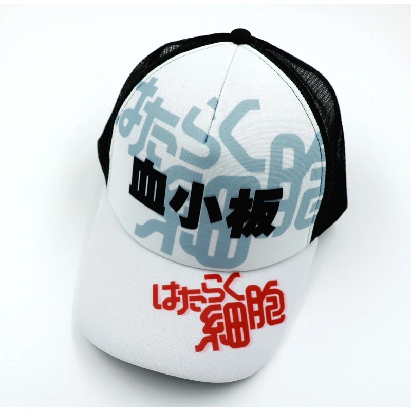 

Anime Platelet Sun Cap Casual Adjustable Kesshoban Summer Mesh Hat for Men Women
