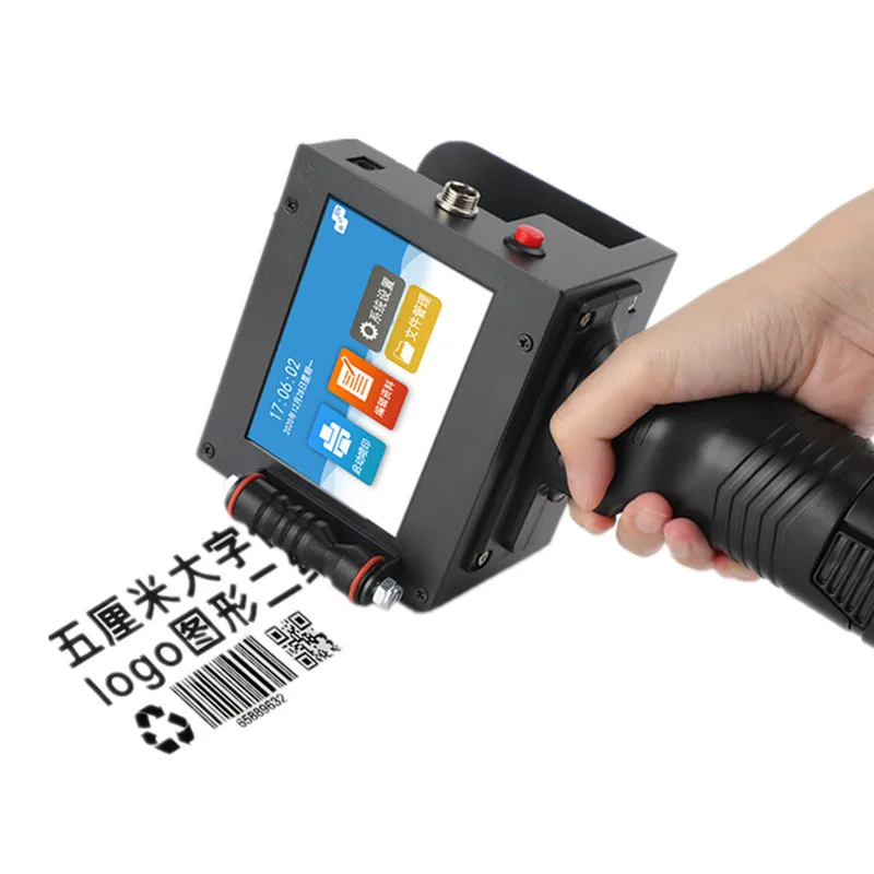 

T50 Portable Hand-held Touch Screen Inkjet Printer Production Date Packaging Carton Barcode QR Code LOGO Print Height 2-50mm