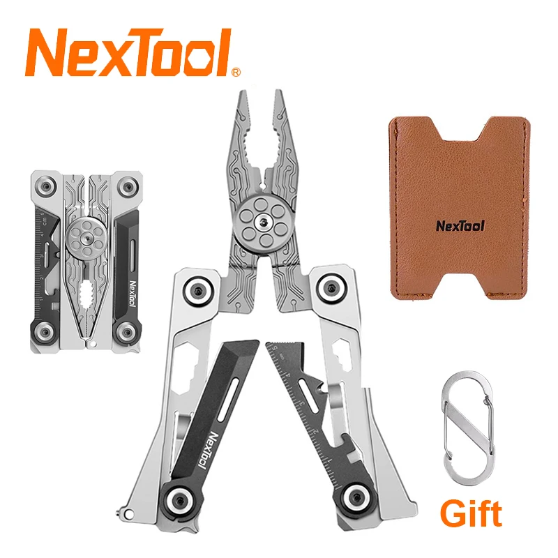 

NexTool Серебряное лезвие EDC Инструмент 14 в 1