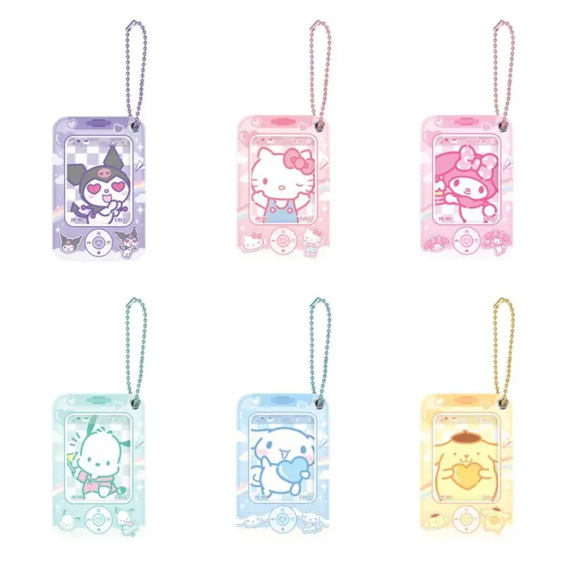 

Фотоальбом Kawaii Sanrio для хранения, милый фотоальбом Hello Kitty Kuromi My Melody Cinnamoroll держатель для карт, Обложка для карт, защитные украшения, подарки