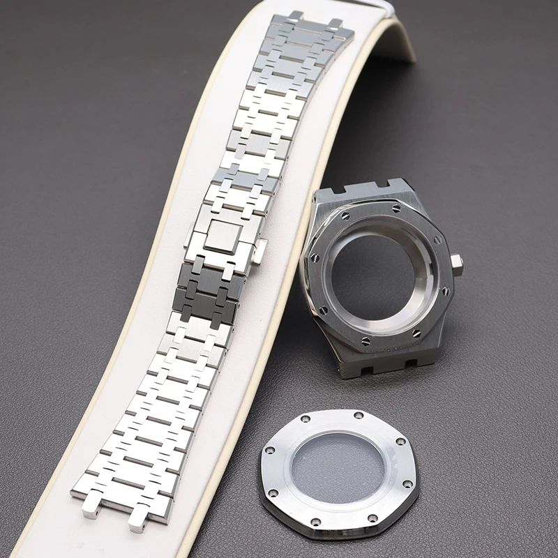 41mm Case Bracelet Men's Watch Watchband Parts For Seiko nh36 nh35 Movement 31.8mm Dial Sapphire Crystal Glass Mod Waterproof enlarge