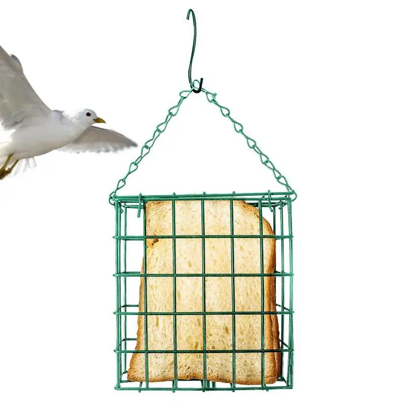 

Bird Feeder Hanging Tit Feeders For Outdoor Weatherproof One Bread Capacity Cage Feeding Devices For Wild Birds