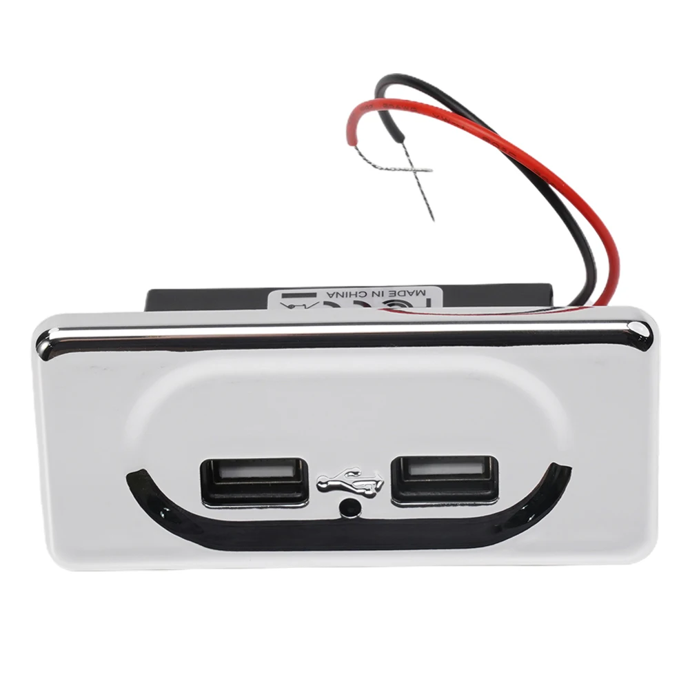 Двойное зарядное устройство USB с двумя портами 12 В/24 В для кемпера каравана дома