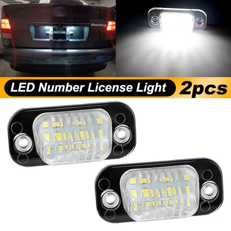 

2 шт. для VW Golf Mk3 Polo 3 Cabriolet Seat Ibiza Cordoba Vario 6K безошибочная светодиодная лампа освещения номерного знака 1H 6943021