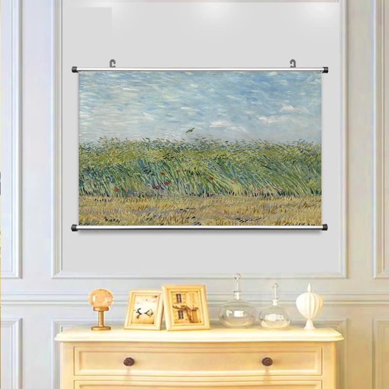 Рисунок на холсте Звездная ночь над Роном Винсент Ван Гог Пшеничное поле с