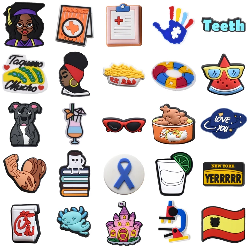 

Para Pins Set Jeans Kids Decorations for Croc Girl Boy Women Charm Shoe Charms Packs Gifts Shoes Accessories Men Wholesale Bulk