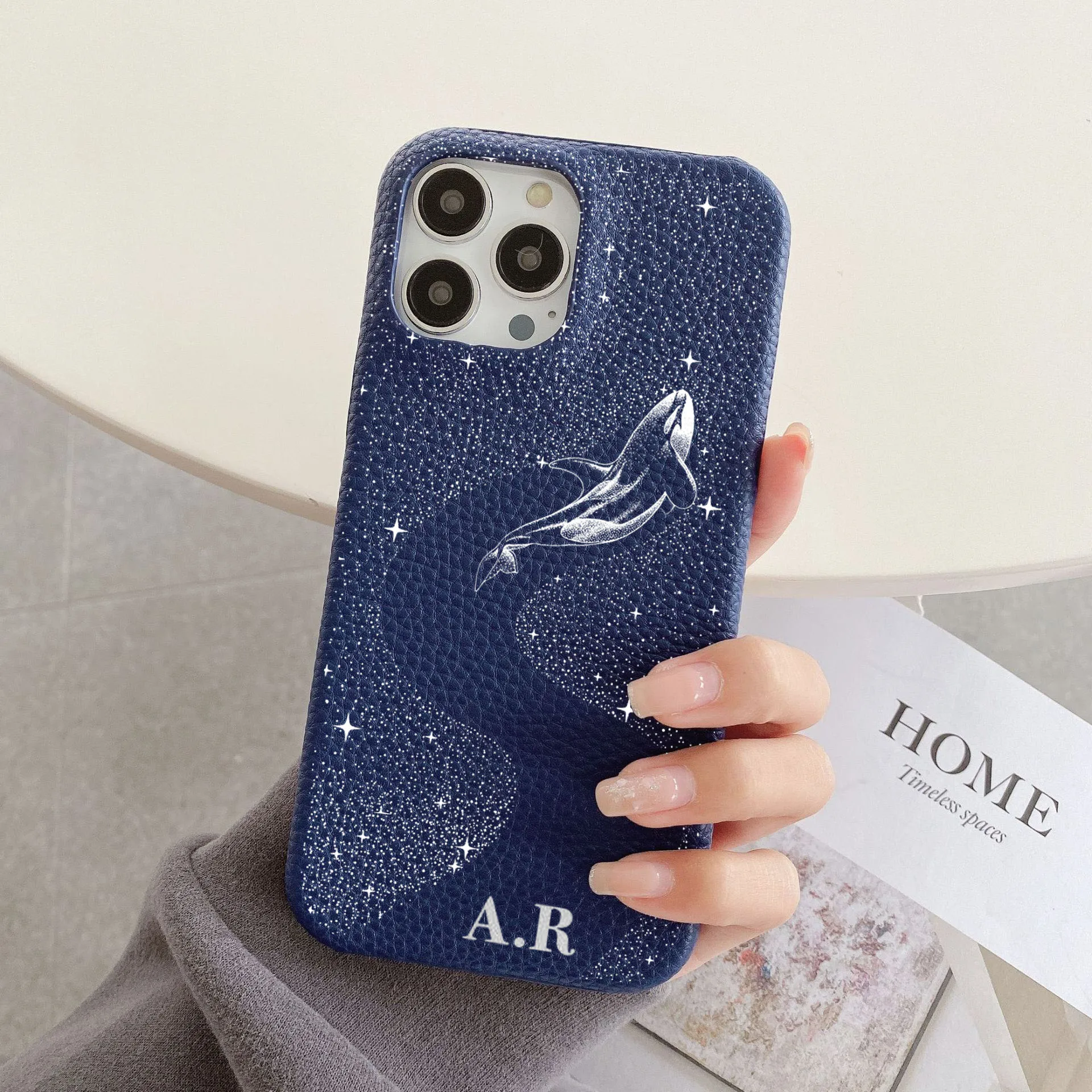 Индивидуальный неизбежный кожаный чехол с надписью и именем cafr для iphone 11 12 14 13 15 Pro