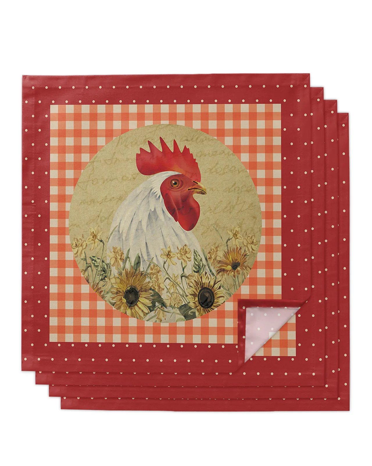 

4/6/8 шт., кухонные салфетки в горошек, 50 х50 см