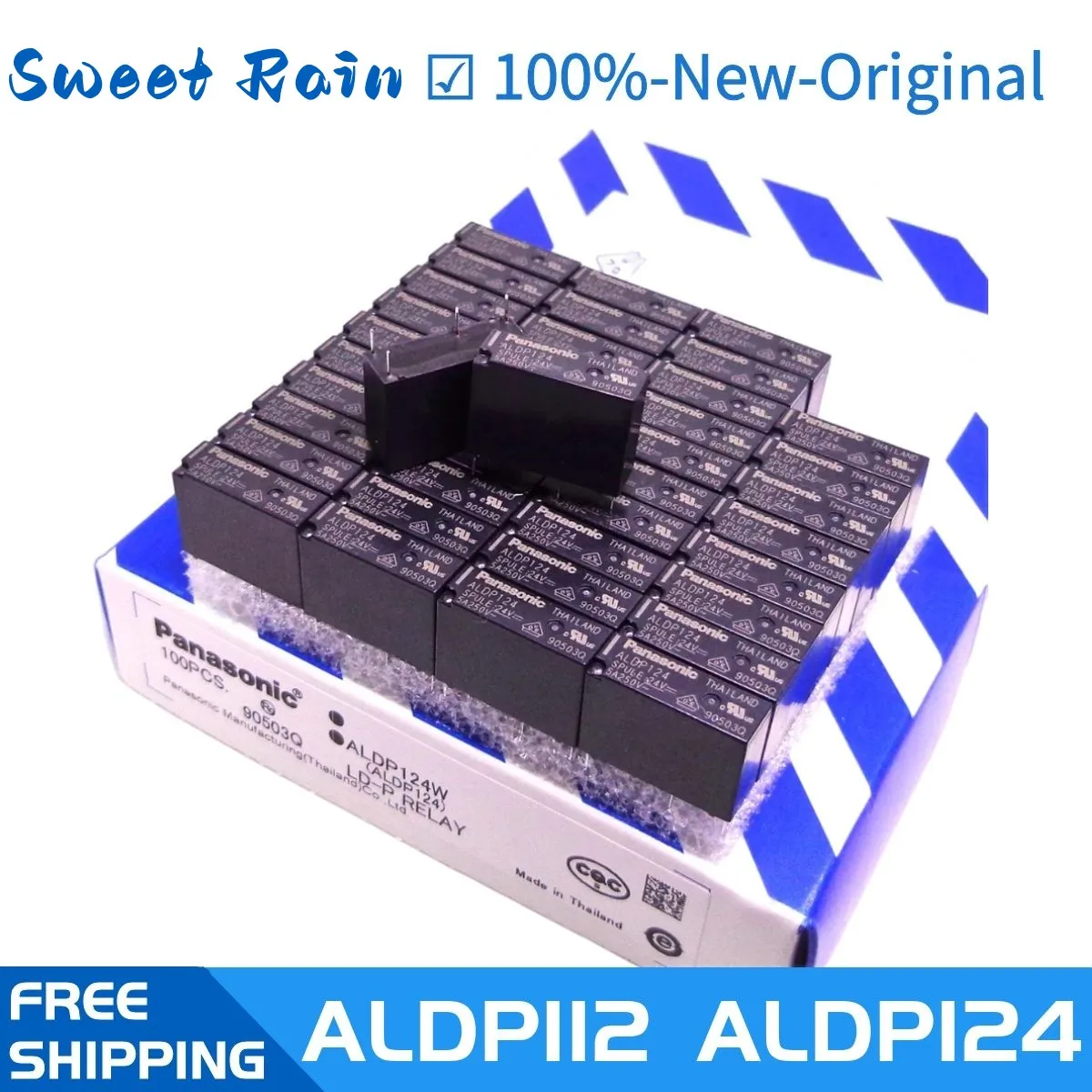 

20PCS/lots RELAY ALDP112 ALDP124 12V 24V DC G5NB-1A-E relay new and original