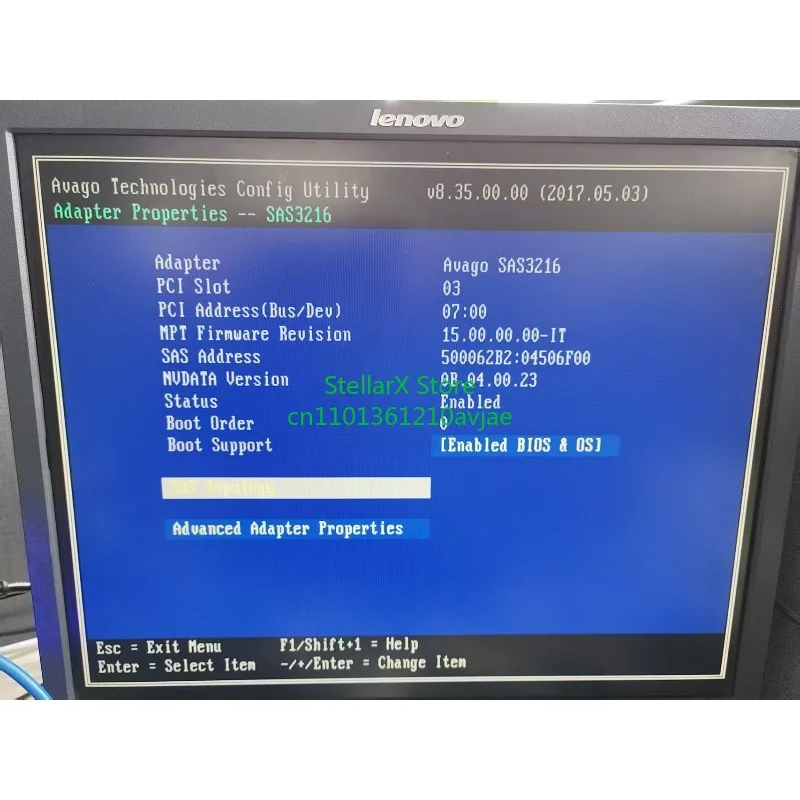 Фото Контроллер LSI 9305-16i HBA Card IT Mode SAS3224 12Gbps PCIe 3.0 x8 с 16 портами SFF-8643 Mini SAS HD и кабелем SFF-8643 SAS №5
