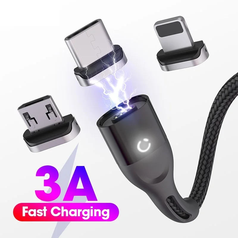 

Magnetic Cable Micro USB C Fast Charging Adapter Microusb Magnet Type C Mobile Phone Cable Data Charger For iPhone 12 Pro