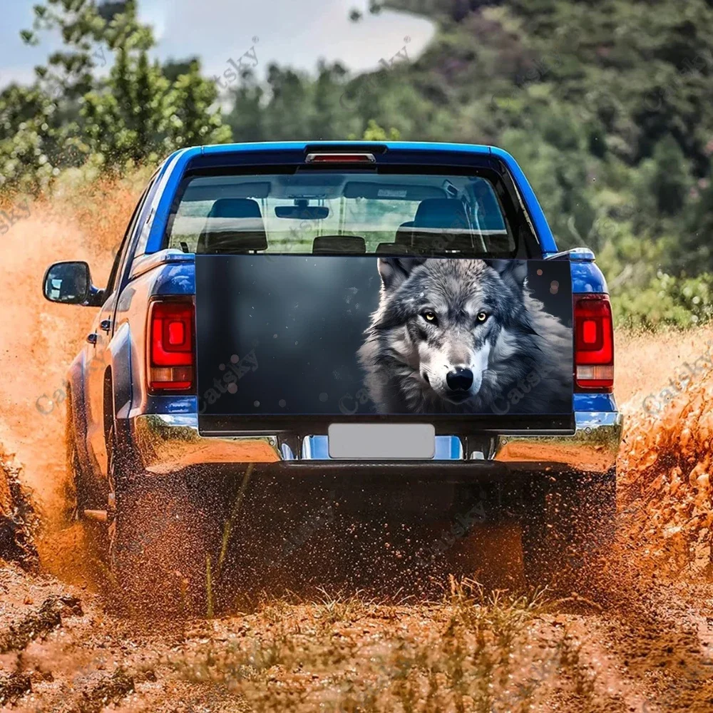 Свирепые волчьи животные автомобильные наклейки аксессуары для модификации