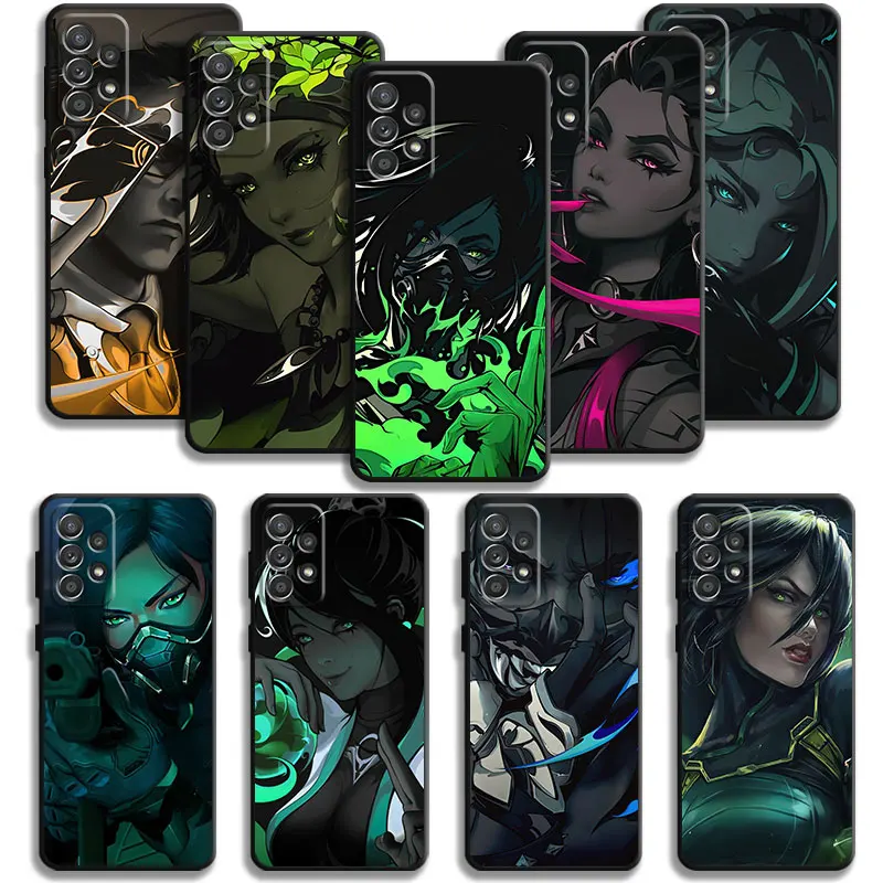 

Phone Case For Samsung Galaxy A14 A73 A53 A71 A51 A31 A33 A22 A12 A21s A13 A32 A52s A72 A52 A23 Duelist Initiator Valorant Game