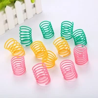10 pcs mixed color cat toy spring cute cat toys interactive katten speelgoed pet toys cat toy lot pet products