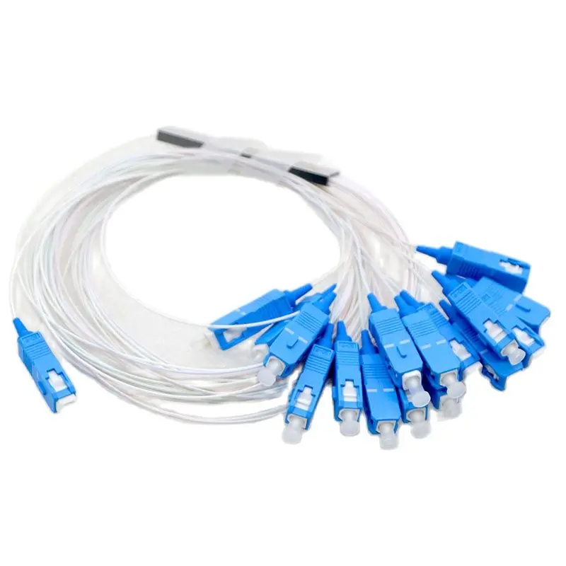 10pcs 1:16 Optic Splitter Mini Steel Tube PLC SC/APC Single Mode Differential Communication Equipment Free Shipping Brazil