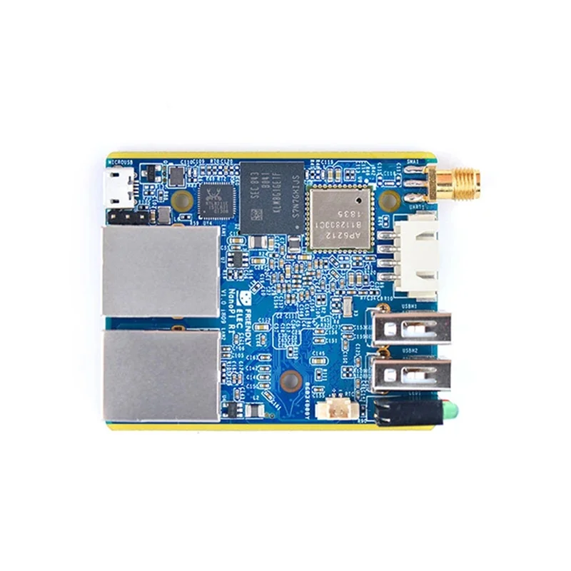 Для NanoPi R1 Allwinner H3 Quad-Core 4XCortex-A7 1GB RAM + 8GB EMMC Dual Network Port IOT Router поддерживает открытый