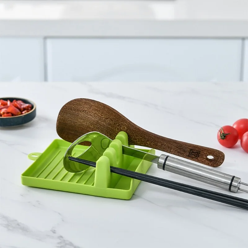 

Spoon Spatula Rack Pad Soup Rack Shelves Place Mats Hot Cooking Rest Organizer Pad Kitchen Utensil Fork Storage Holder Non- O7V4