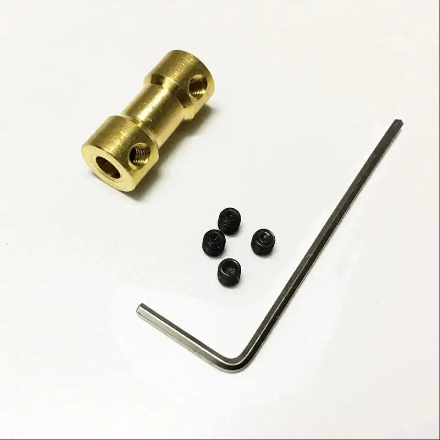 Латунная стандартная связь зеркальный разъем преобразователь вала двигателя 2/2